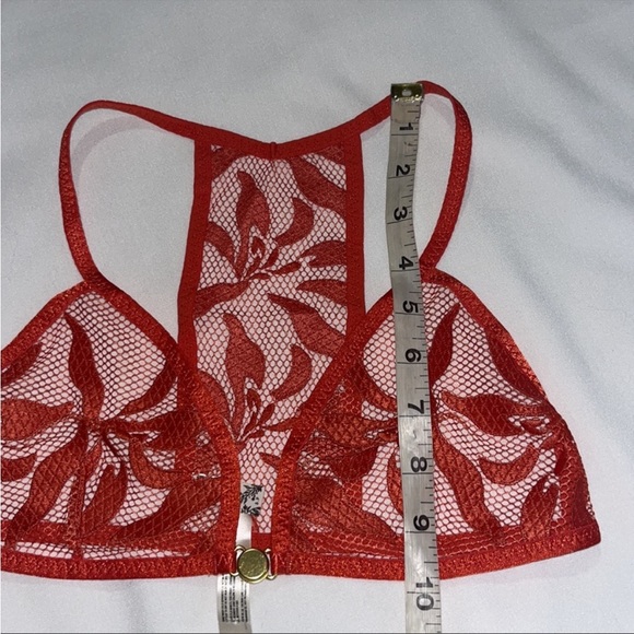 Free People Raya Embroidered Bralette / Red Henna Sz SMALL - Picture 9 of 11